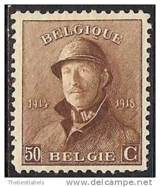 BELGIUM BELGIQUE 1919 Nº 174 - 1919-1920 Roi Casqué