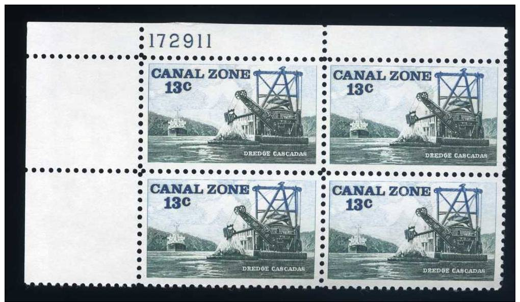 Canal Zone 1976 Scott # 163 MNH Plate Block Of 4 - Canal Zone