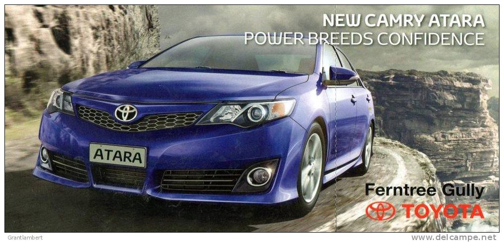 New Camry Atara 2012 - Ferntree Gully Melbourne Australia Unused Promotional PC - Passenger Cars