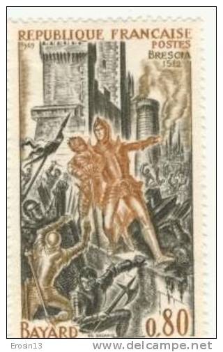 FRANCE - 1969 - N°1617** - Le Chevalier Bayard à La Bataille De Brescia - Unused Stamps