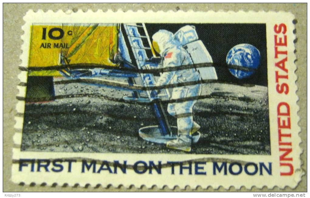 USA 1969 First Man On The Moon 10c - Used - Otros & Sin Clasificación