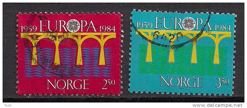 Norwegen  (1984)  Mi.Nr.  904 + 905  Gest. / Used (M11)  EUROPA - Gebraucht