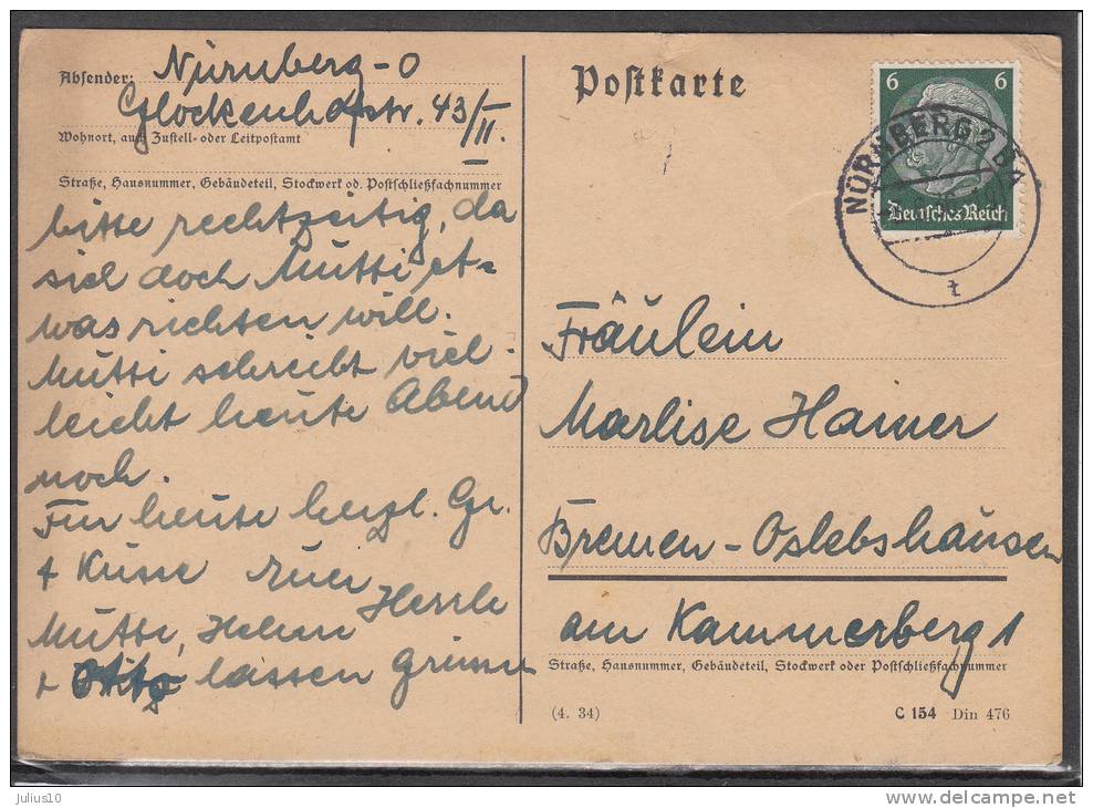 GERMANY WWII 1943 Postcard Used #13485 - Briefe U. Dokumente