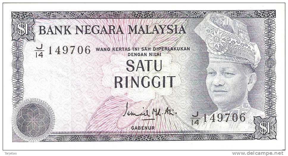 BILLETE DE MALASIA DE 1 RINNGIT  (BANKNOTE) - Malaysia