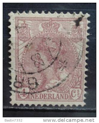 1921 Netherlands Queen Wilhelmina 4 Cent Used/gebruikt - Gebruikt