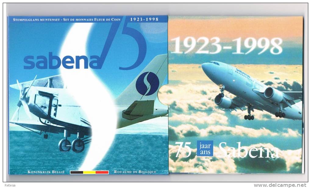 SABENA  MUNTENSET  M/MS23  - 1998 - FDC, BU, Proofs & Presentation Cases