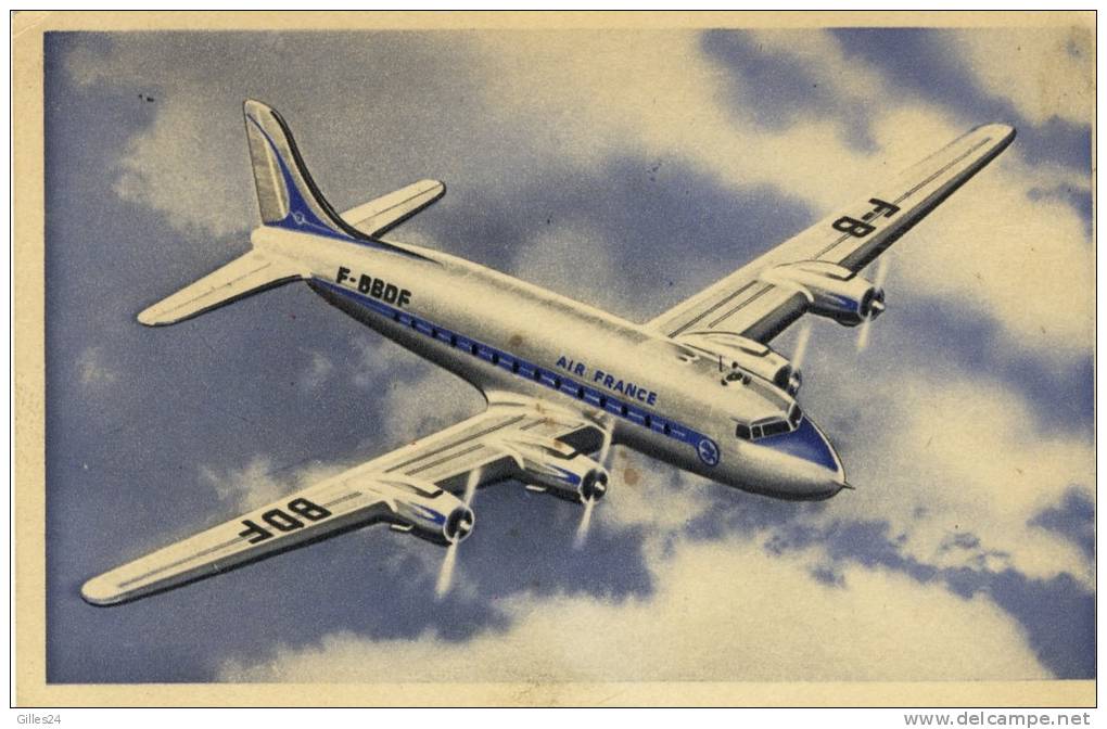 Douglas DC4 En Service Sur Les Lignes Long Courriers Air France - Autres & Non Classés