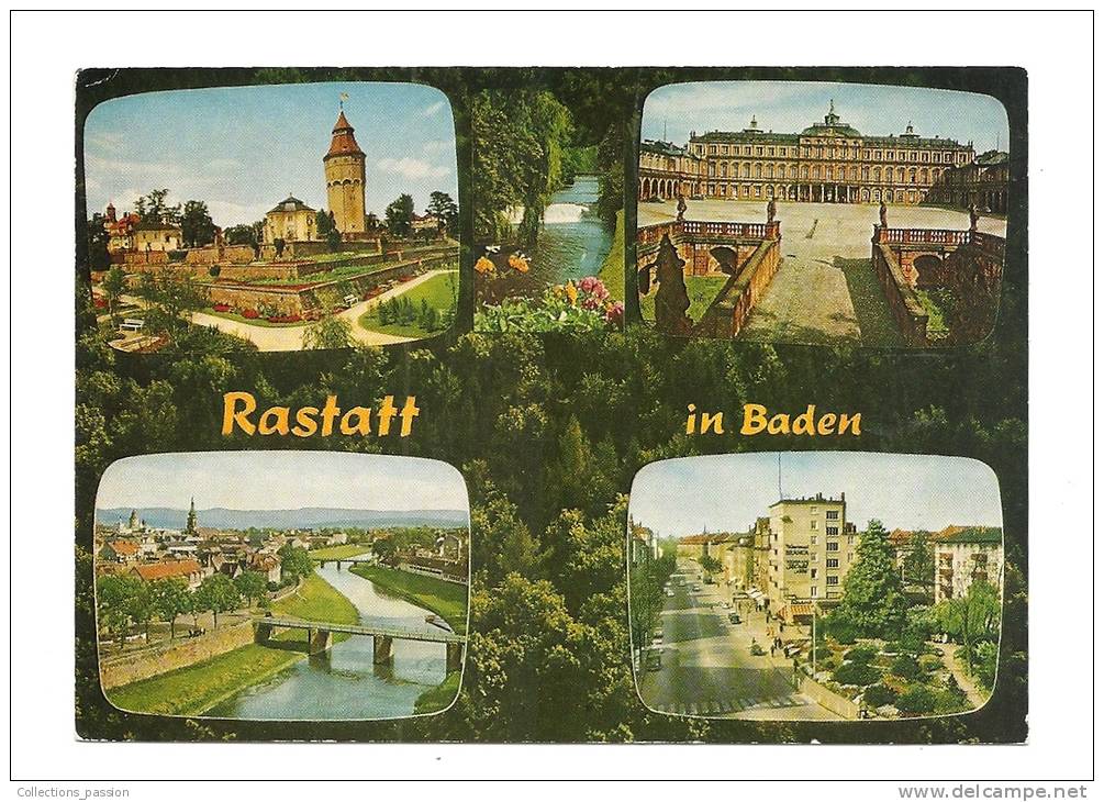 Cp, Allemagne, Rastatt, Multi-Vues, écrite 1971 - Rastatt
