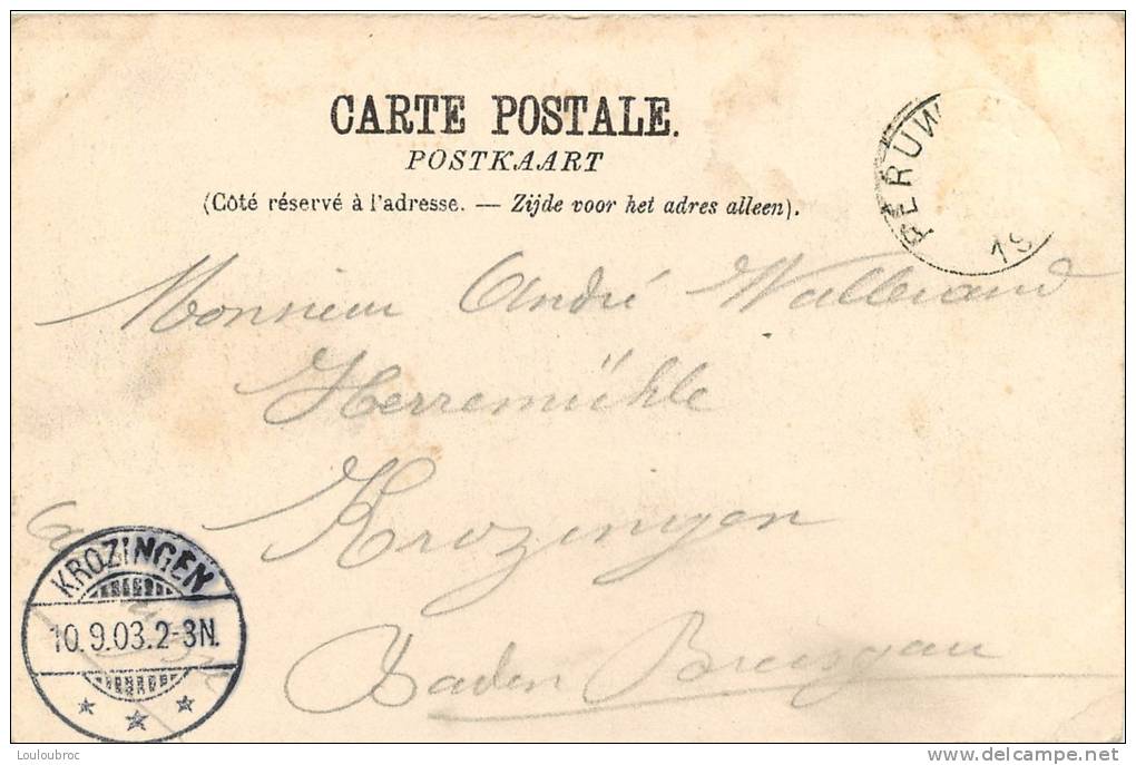 BONSECOURS LA ROUTE DE CONDE COULEUR  1903 - Péruwelz