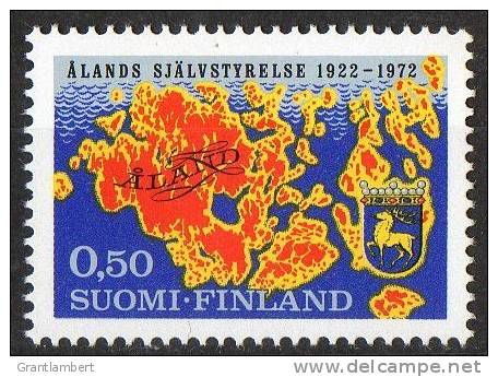 Finland 1972 Map &amp; Arms MNH SG 794 - Unused Stamps
