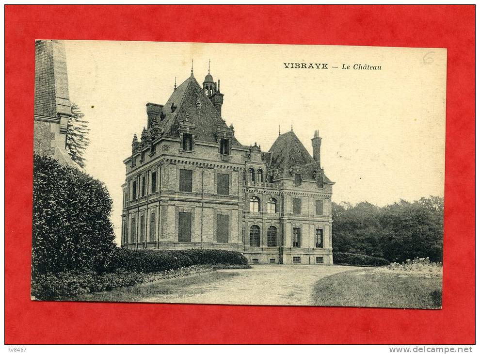 * VIBRAYE-Le Château(Carte Voyagée) - Vibraye