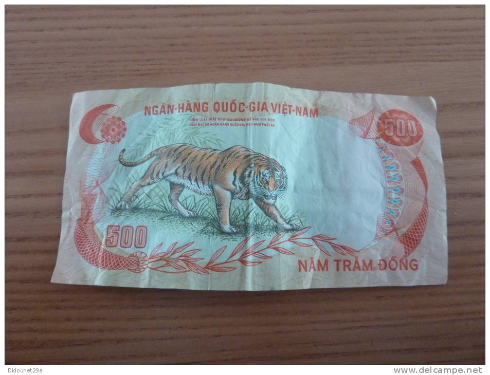 Billet De BANQUE VIET-NAM Sud - 500 DONG (tigre) - Vietnam