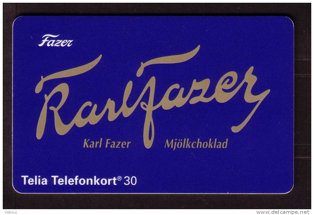 SUEDE- Karl FAZER Mjölkckoklad - Year 1994  - 30 - With Chip / Avec Puce -  Used. - Schweden