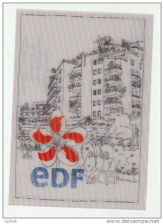 Carte Postale Plastique Avec Hologramme EDF - Sonstige & Ohne Zuordnung