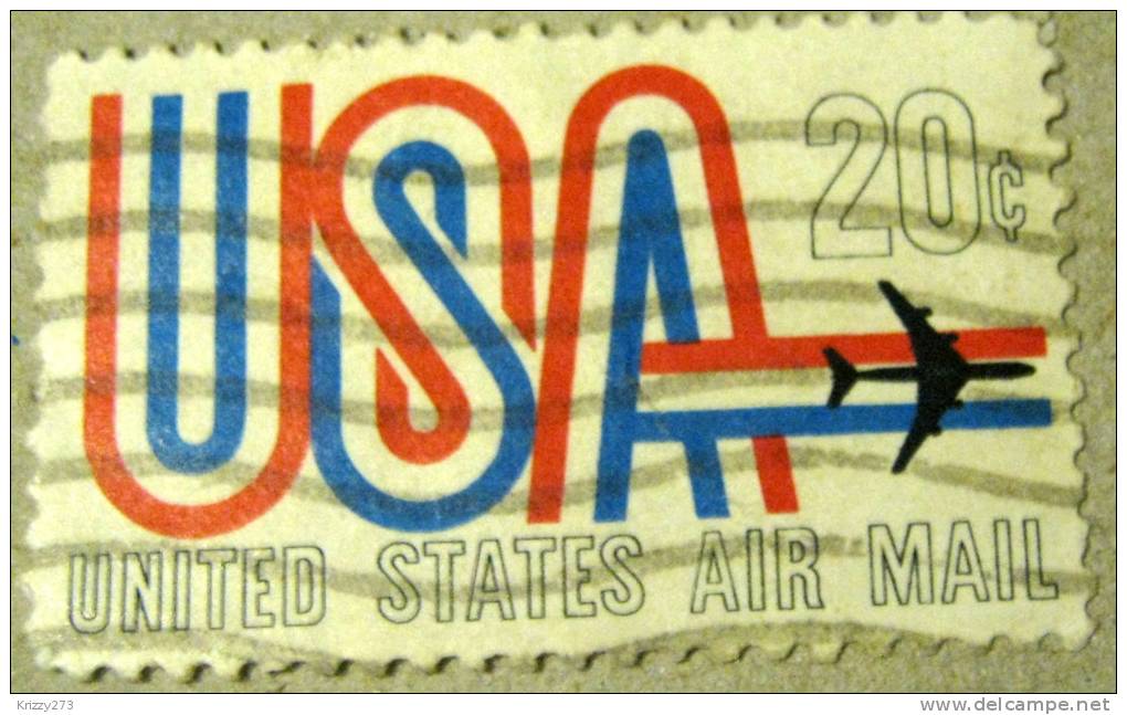 USA 1968 Airmail Airplane 20c  - Used - Andere & Zonder Classificatie