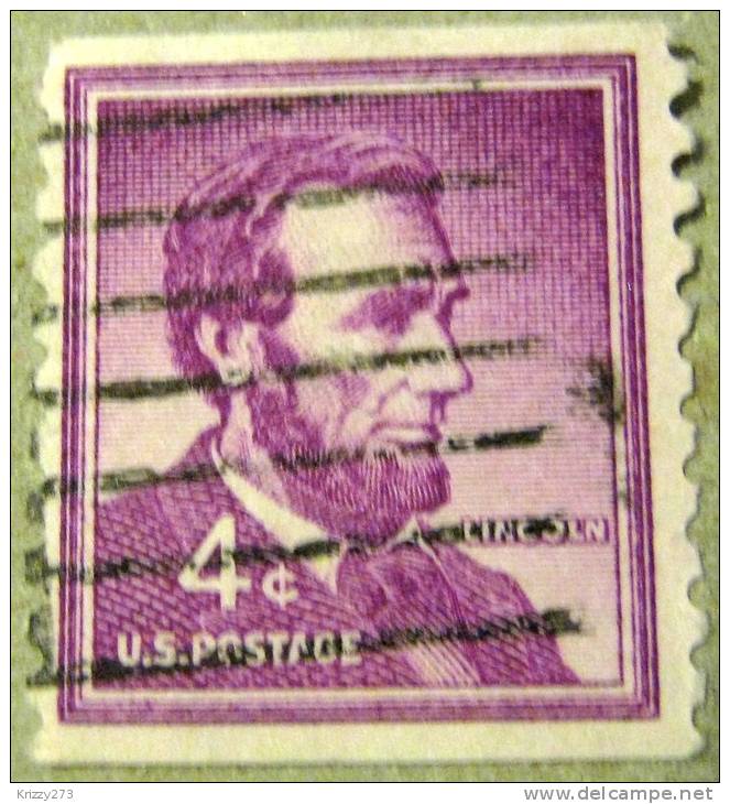 USA 1954 Abraham Lincoln 4c - Used - Andere & Zonder Classificatie