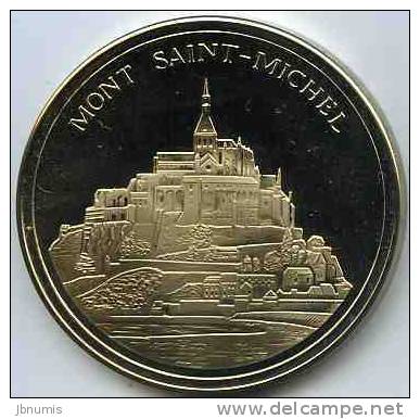 Médaille France Mont Saint Michel Emmanuel Fremiet Plaqué Or - Other & Unclassified