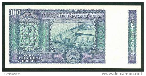 INDIA , 100 RUPEES ND , P-64d , UNC W PINHOLES - India