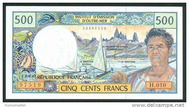 FRENCH POLINESIA , 500 FRANCS ND P-1a SERIE H 010 , UNC - Papeete (Französisch-Polynesien 1914-1985)