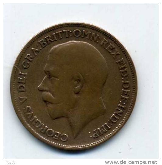 - GRANDE BRETAGNE . 1 P. 1916 . - D. 1 Penny