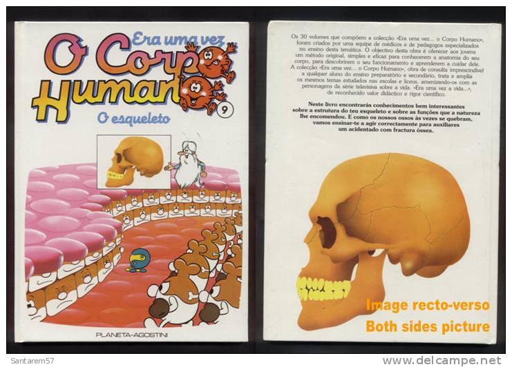 Livre Book Livro Era Uma Vez O Corpo Humano N° 9 Il était Une Fois O Esqueleto Squelette - Cómics & Mangas (otros Lenguas)