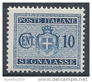 1945 LUOGOTENENZA SEGNATASSE 10 CENT NO FILIGRANA MNH ** - RR10196 - Taxe