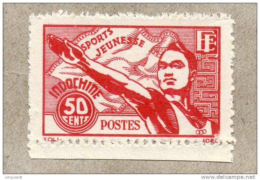 INDOCHINE : Jeunesse Sportive : Salut D´athlète - Unused Stamps