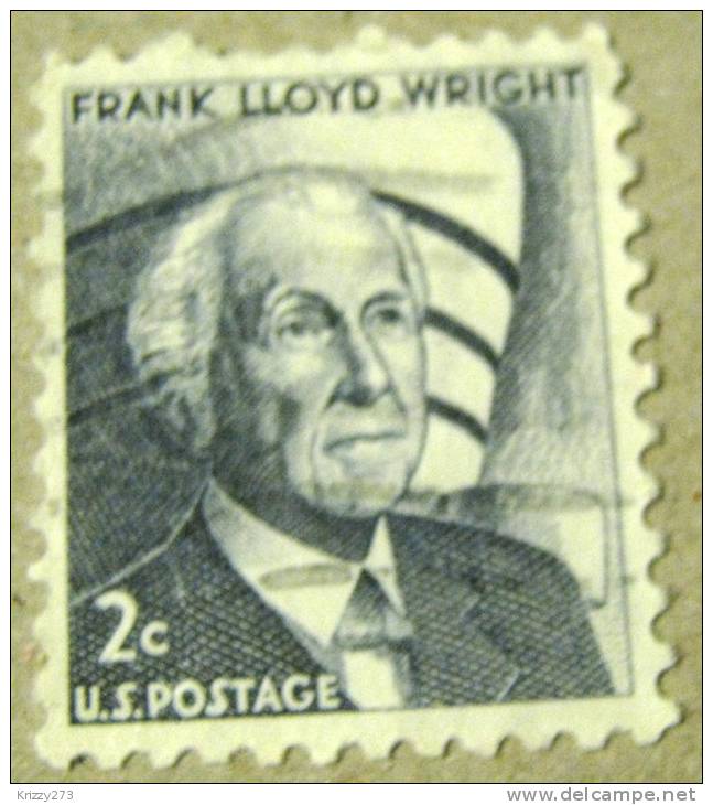 USA 1965 Frank Lloyd Wright 2c - Used - Otros & Sin Clasificación