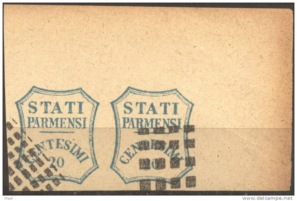 SI53D Italia Italy PARMA 20 C. FALSI SPIRO FORGERY FALSH OLD ITALIAN STATES - Parma