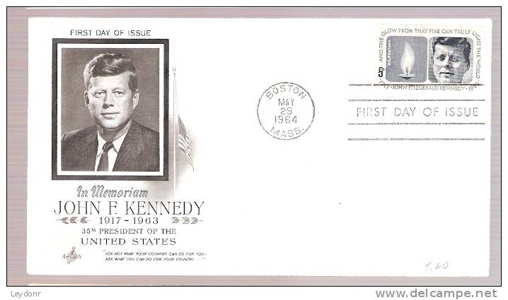 FDC John F. Kennedy  - Scott # 1246 - 1964 - 1961-1970