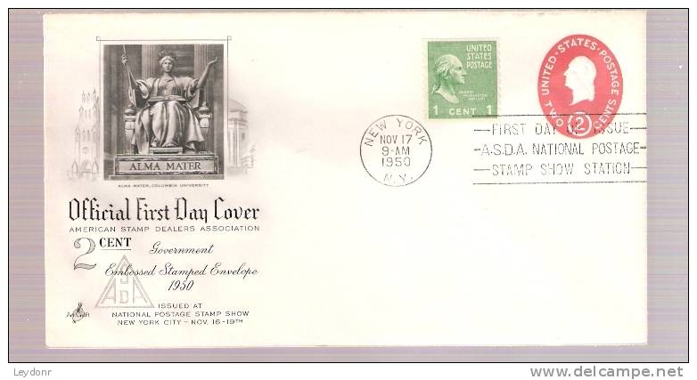 FDC Two Cent - ASDA National Show 1950 - 1941-1950