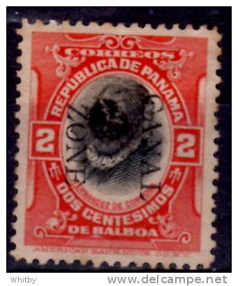 Canal Zone 1909 2 Cent Cordoba Issue #27 - Zona Del Canale / Canal Zone