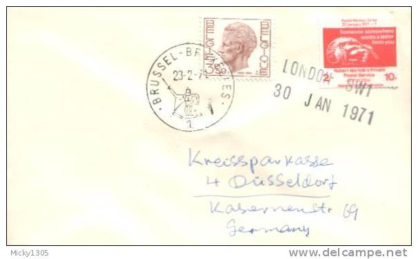 Großbritannien / United Kingdom - 1971 Streikpost / Strike Mail Authorised Service (B906) - Local Issues