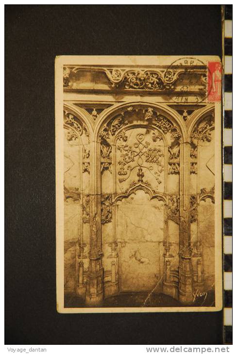 01 - BOURG - Eglise De Brou - Détail De L'Oratoire De Marguerite D'Autriche - Le PM Allégorique - Brou - Kerk