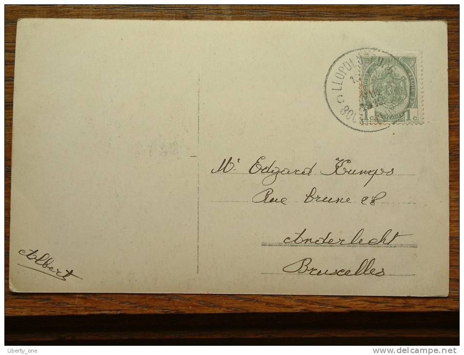 SOLDATEN Aan STANDBEELD Te Leopoldsburg ( Monument Chazal ) Stamp 1912 > Anderlecht ( Zie Foto Voor Details ) ! - Leopoldsburg