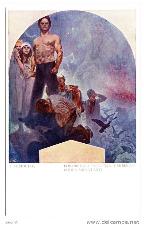 MUCHA Alphonse - Scene D'exode -période Tchèque - Mucha, Alphonse