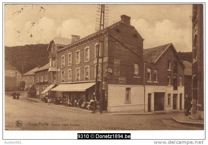 09310g HÔTEL CRISMER - Trois-Ponts - BYRRH - 1935 - Trois-Ponts