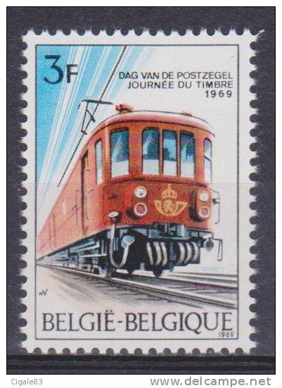 Belgique N° 1488 ** Journée Du Timbre - Train Postal - 1969 - Unused Stamps