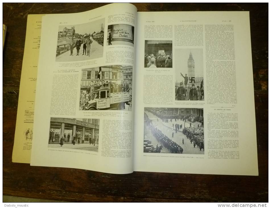 1933  Drame Avion "City Of Liverpool" à Eesen(Belg.) ;Nazi ;Croiseur All; Manaos;Hippisme;Cargo ESTRID échoué P-du-Raz; - L'Illustration