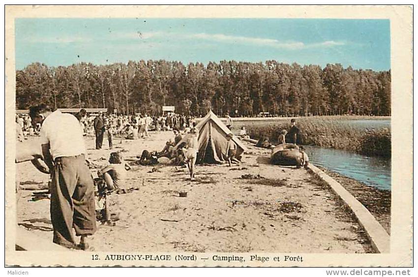 Nord - Ref A212-aubigny Plage - Camping , Plage Et Foret  - - Autres & Non Classés