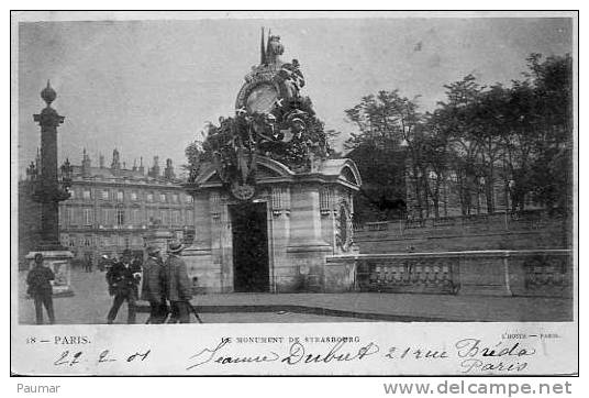 Paris   Le Lion De Belfort  Carte 1900 - Altri Monumenti, Edifici