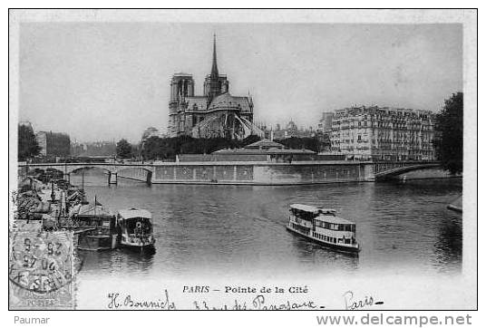 Paris   Pont De La Cité Carte 1900 - La Seine Et Ses Bords