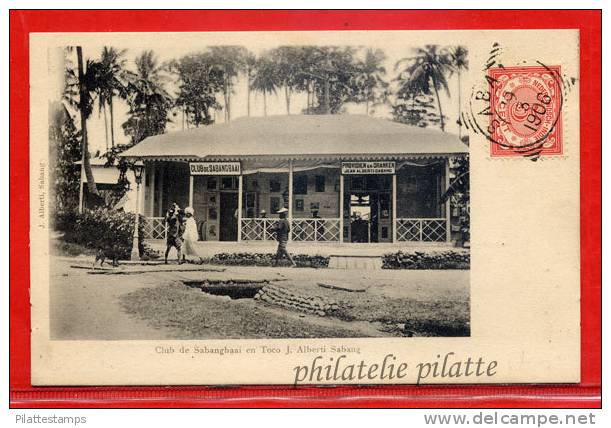 INDES NEERLANDAISES SABANG CLUB DE SABANGBAAI EN TOCO 1906 - Indonesia