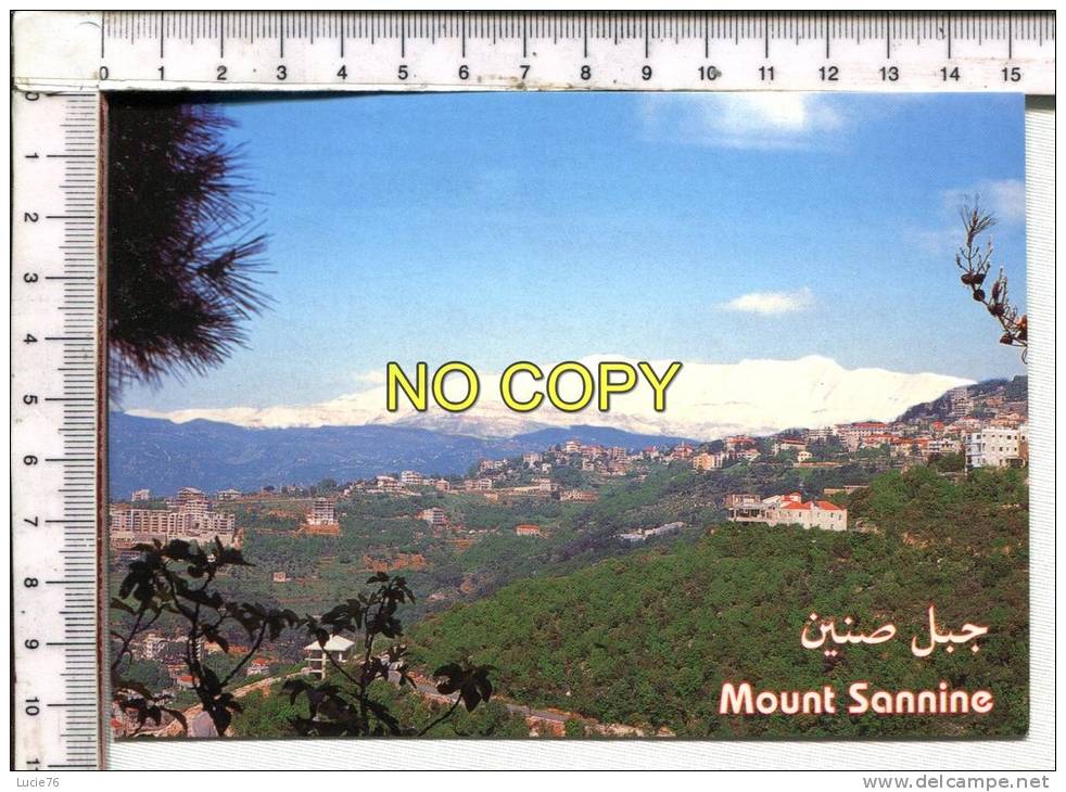 LIBAN -  LEBANON -  Mount Sannnine As Seen From Bikfaya - Mont Sannine Vu De  Bikfaya - Liban