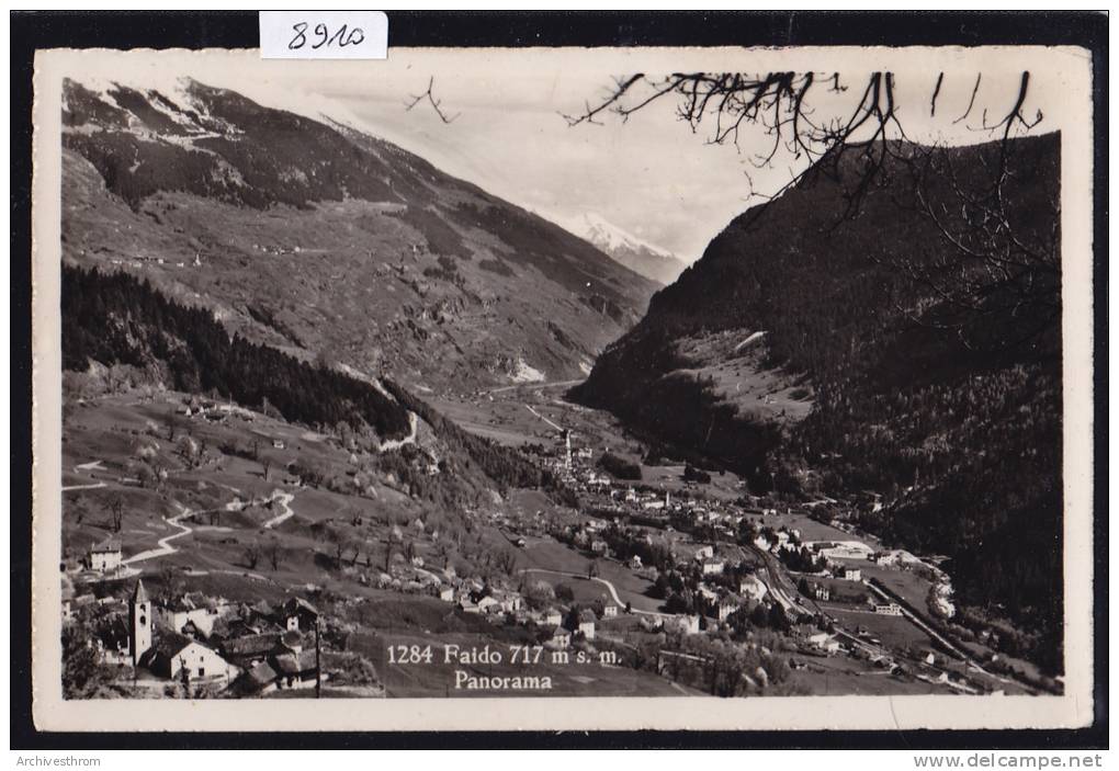 Faido - 717 M : Panorama Ca 1953 (8910) - Faido