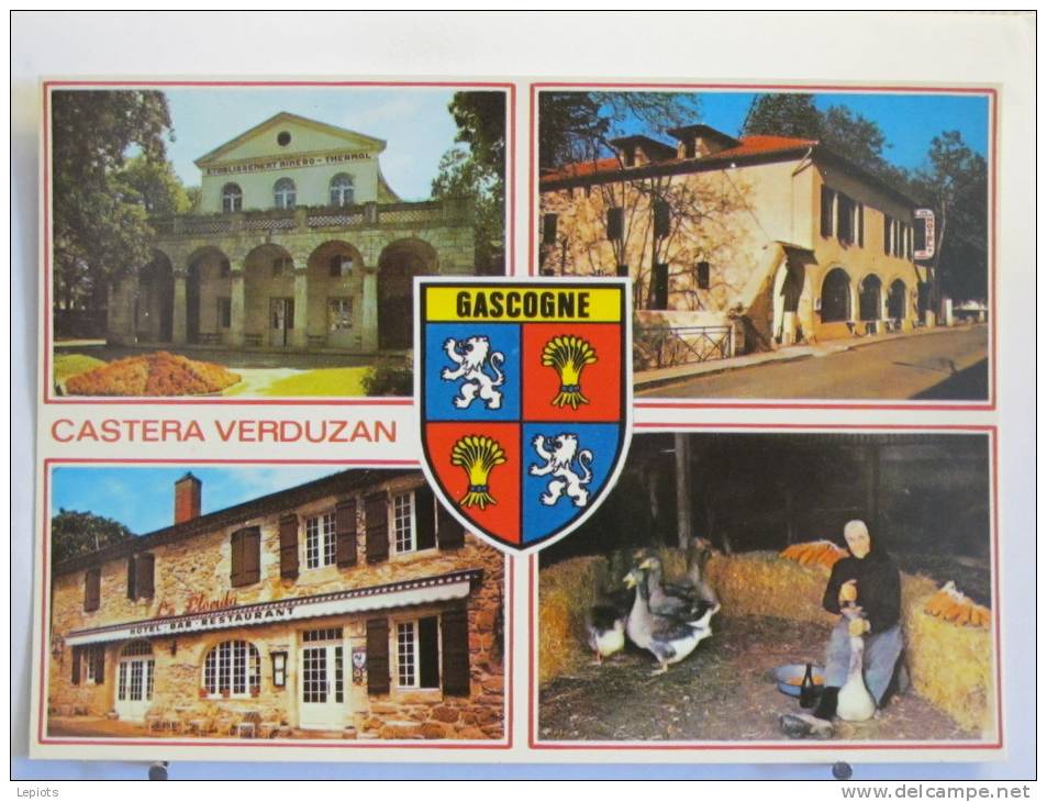 32 - Castéra Verduzan - Station Et établissement Thermals - Gaveuse D' Oies - Scan Recto-verso - Castera