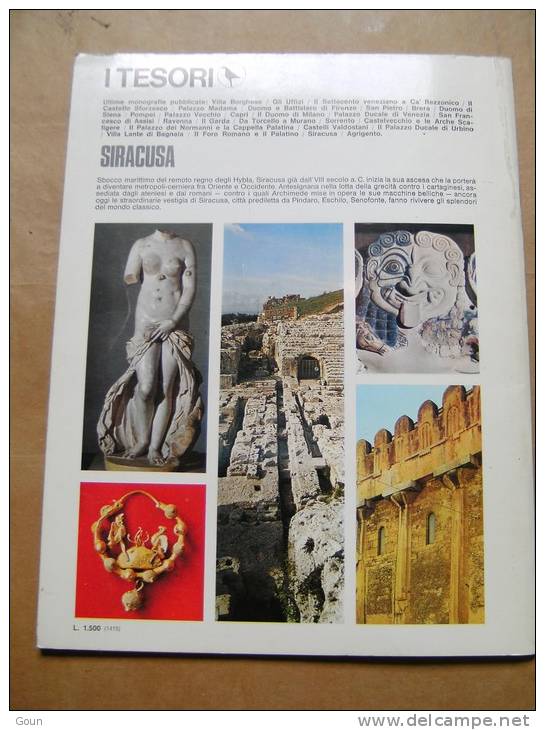 Siracusa I Tesori 24 X31  66 Pages En Italien - Sammlungen