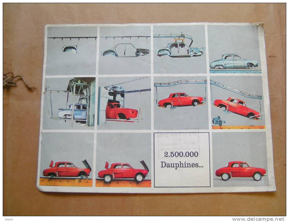 Pub Après La 2.500.00 ème Renault Dauphine 63 Produite Avec Données Techniques Et Photos 12 Pages - Autres & Non Classés