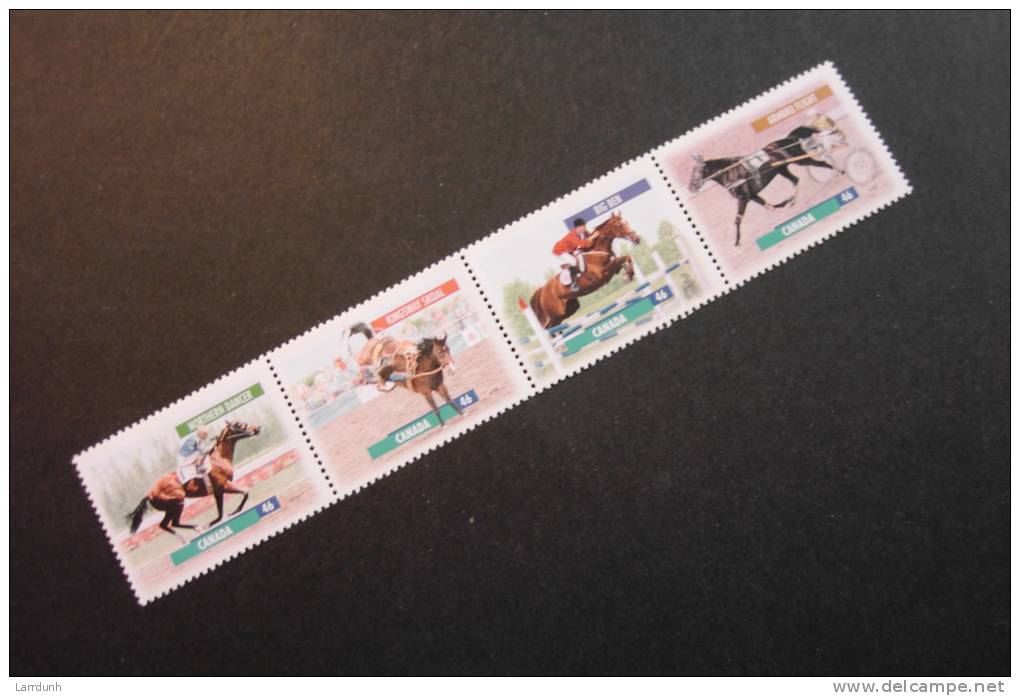 Canada 1791-94 Fauna Horses Northern Dancer Kingsway Skoal Big Ben Ambro Flight MNH 1999 A04s - Unused Stamps