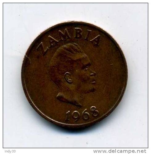 - ZAMBIE . 2 N. 1968  . - Zambie